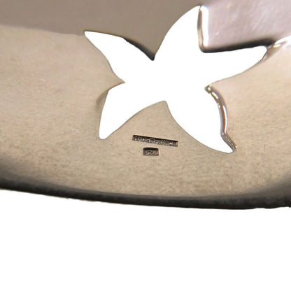 Hermes Silver Sea Motif Sea Silver 925 Bangle 1513 Herme