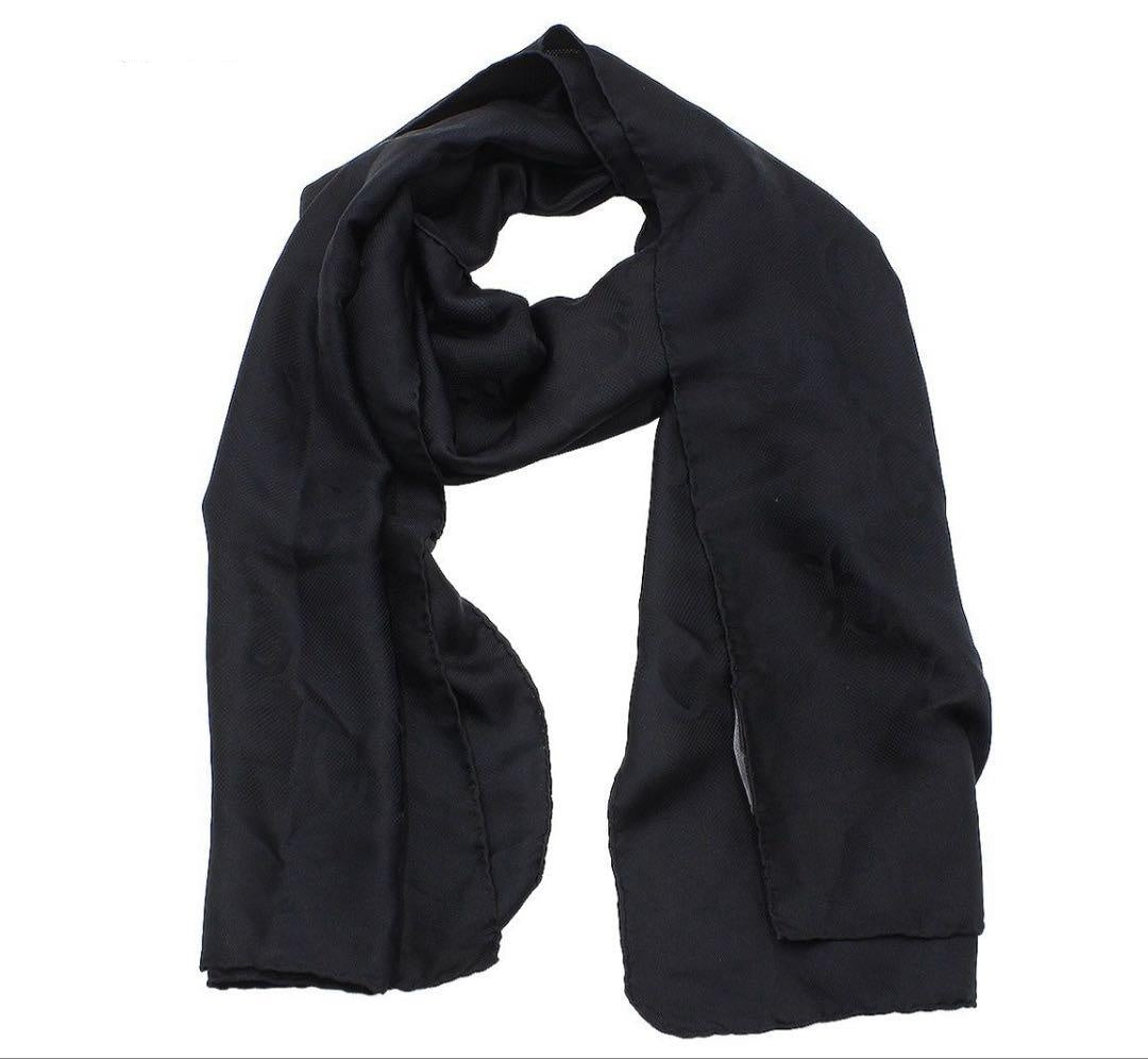Gucci Double G GG Pattern Silk Shawl Scarf