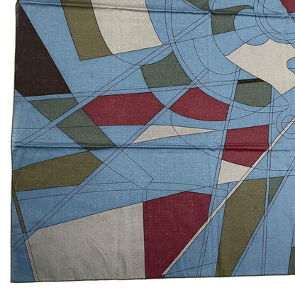 Hermes Force Centrifuge Carre 140 Nigel Peake Design Pilot Blue Wool X — view 4