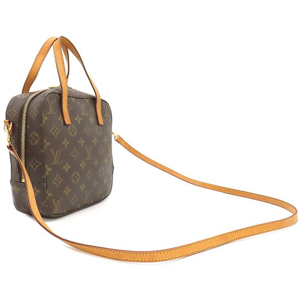 Louis Vuitton 2way Bag Spontini Monogram Canvas Monogram Gold Hardware Brown