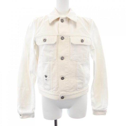 Dior Denim Jacket White 40 Beige Transparency