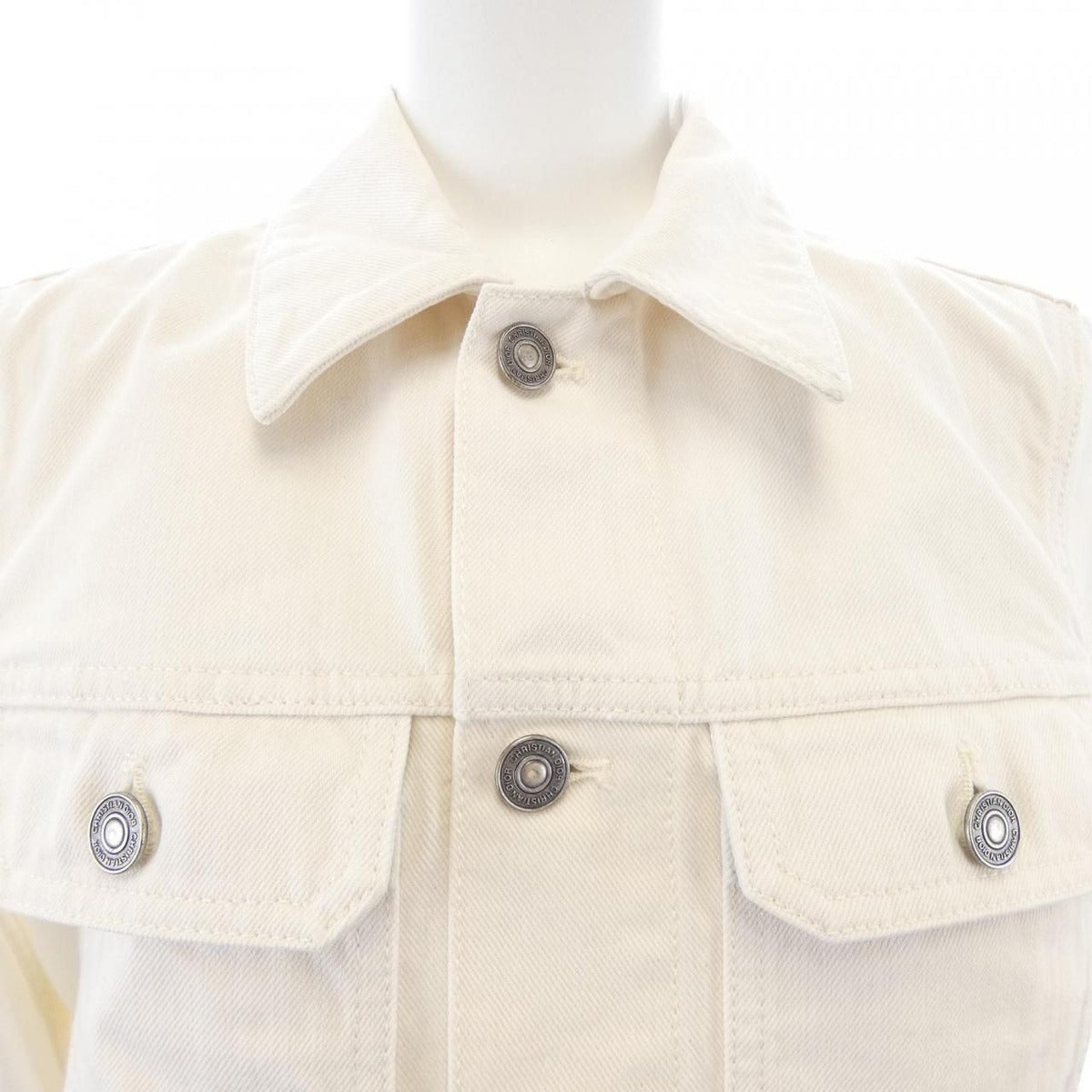 Dior Denim Jacket White 40 Beige Transparency — view 5
