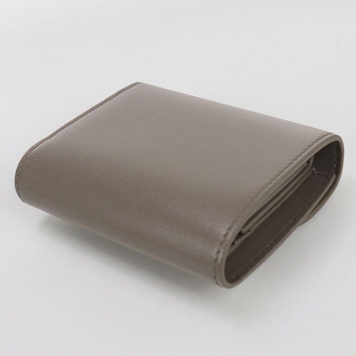 Celine Small Flap Wallet Triomphe 10d783dpv.18gt Tri-fold Wallet Leather Women