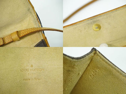 Authentic Louis Vuitton LV Pochette Twin PM Monogram 2WAY Shoulder Bag Brown