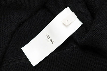 Celine Hoodie Size S Eddy Period Cashmere Knit Hoodie Black Made In Italy