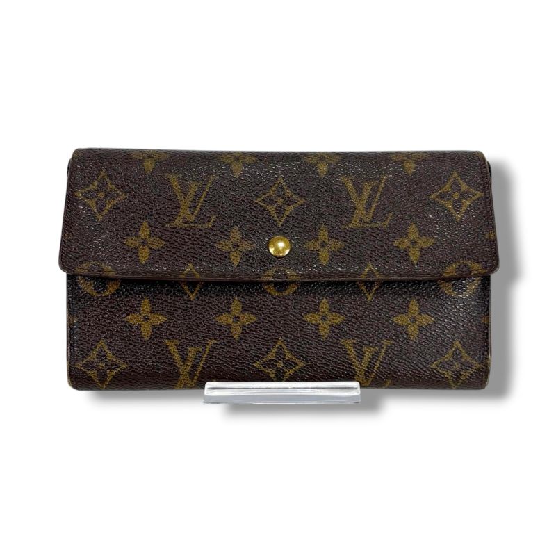 Louis Vuitton Monogram Leather Portefeuille Sarah Bifold Long Wallet