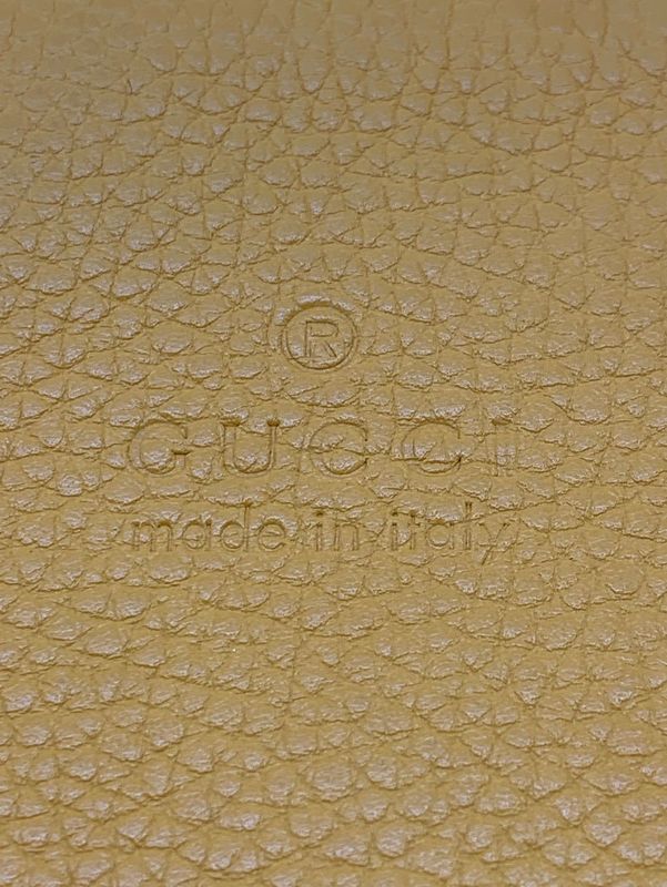 1573 Gucci Clutch Bag 376858 Yellow Fringe Bamboo Preowned Second Bag