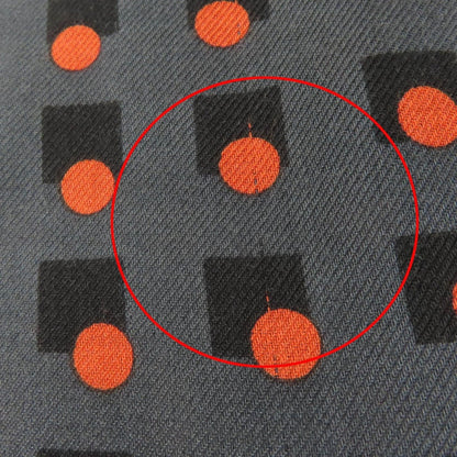 Hermes Cashmere Silk Dot Design with Fringe Large Shawl Stole Gray — view 11