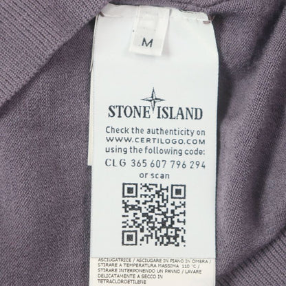 stone Island Stone Island 88% Wool Logo Patch Mock Neck Long Sleeve Knitwear