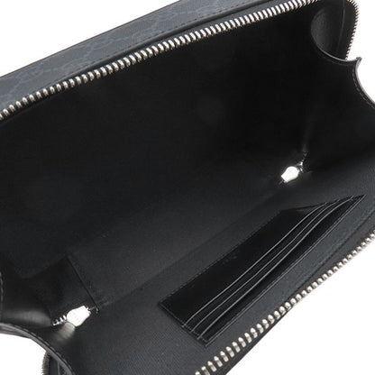 Gucci Shoulder Bag GG Black Small GG Supreme Canvas Black Silver Hardware Black