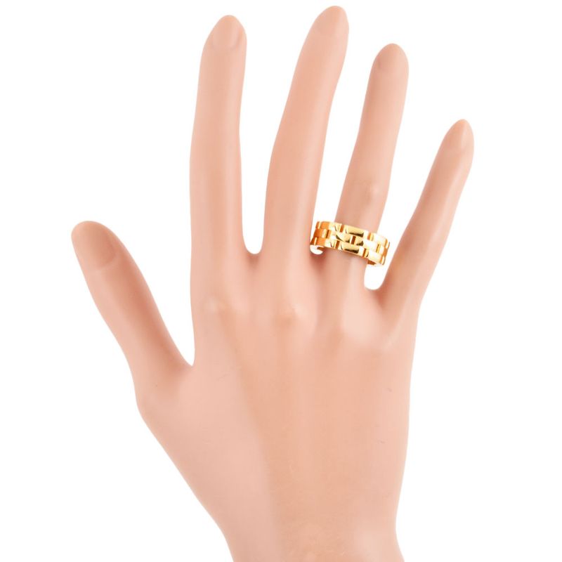 Cartier Maillon Panthère Ring #56 18K Yellow Gold 145g 3 Rows Yellow Gold Ladies