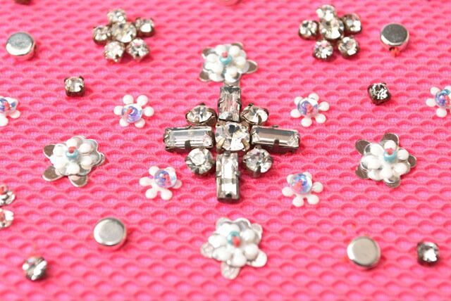 Christian Dior Chain Shoulder Bag Clutch Bag Pouch Christian Dior Bag Rhinestone