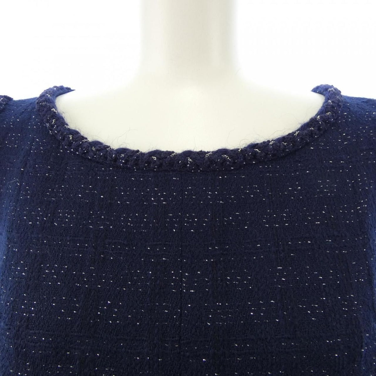 Chanel Dress Navybased lame feel — view 5