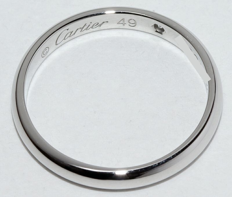 Cartier Ring Pt950 Diamond 1P (001ct) Classic Wedding Ring 1895 Wedding Ring