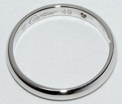 Cartier Ring Pt950 Diamond 1P (001ct) Classic Wedding Ring 1895 Wedding Ring