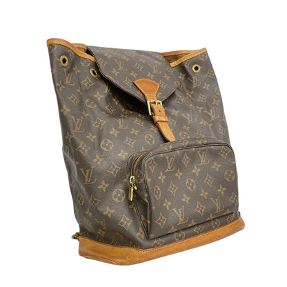 Louis Vuitton Backpack Monogram Montsouris GM Brown — view 2