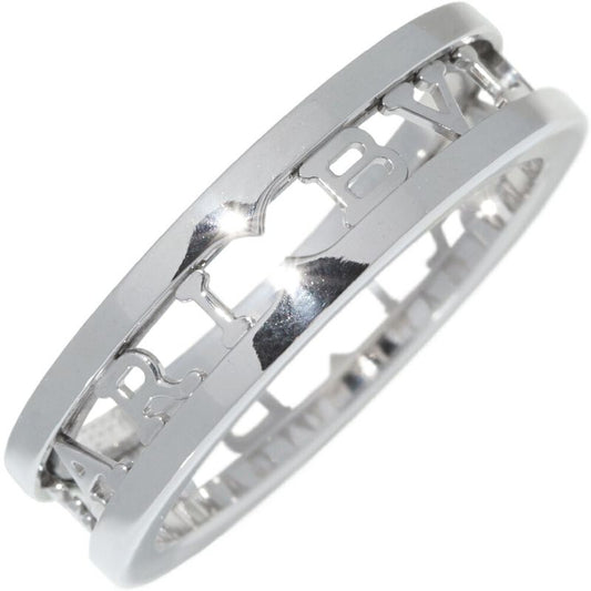 Bulgari Ring 18K White Gold Bzero1 Openwork Logo Spiral Ring An859738 359361