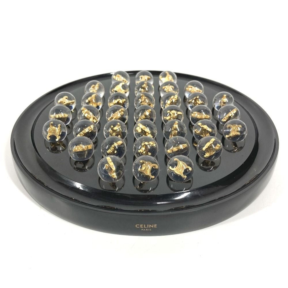 Celine Object Ball Solitaire Resin Black Hat