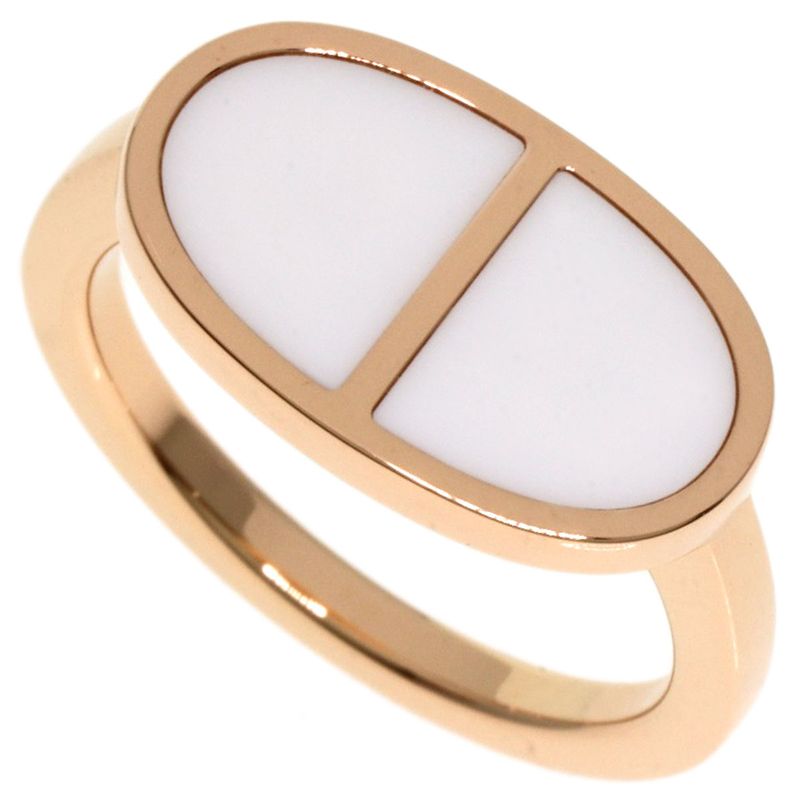 Hermes Verso #50 Ring - 18K Pink Gold Ladies