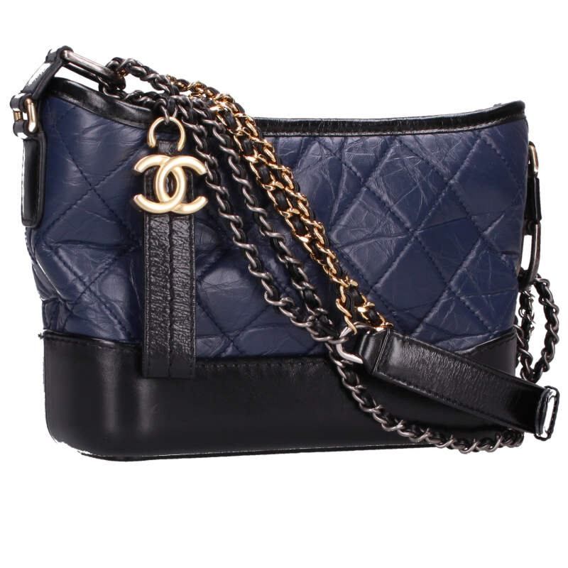 Chanel A91810 Gabrielle De Chanel Aged Calfskin Small Hobo Shoulder Bag Women