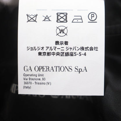  Emporio Armani Emporio Almaani T LINE 100% Wool Black Tag Woven Pattern