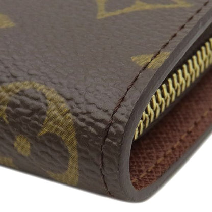Louis Vuitton Long Wallet Portmonnais Zip Monogram Canvas Monogram Gold