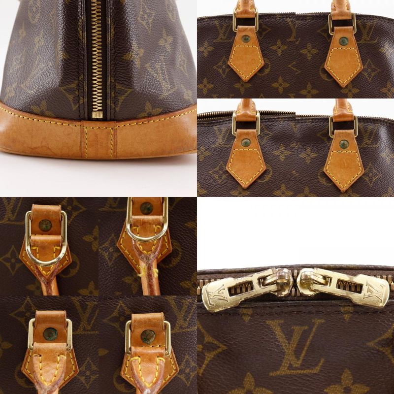 Louis Vuitton Alma M51130 Monogram Canvas Brown Vi0936 Ladies Handbag