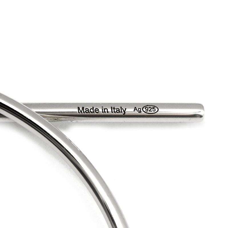 Hermes Earrings Loop MM Earrings Silver 925 Silver Ag925 Sv925 H114504b 00 [box