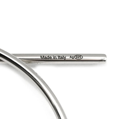 Hermes Earrings Loop MM Earrings Silver 925 Silver Ag925 Sv925 H114504b 00 [box