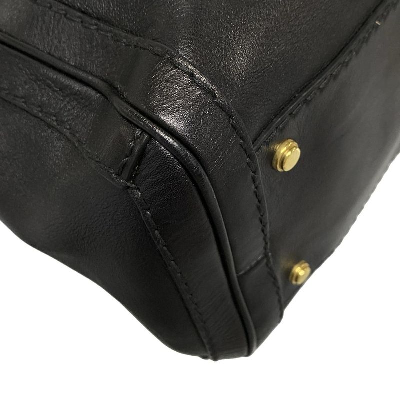 Gucci GG Running Tote 247183 Black Leather