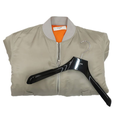 Celine Bomba Jacket Light Gray Beige 54 Nylon Apparel Clothing