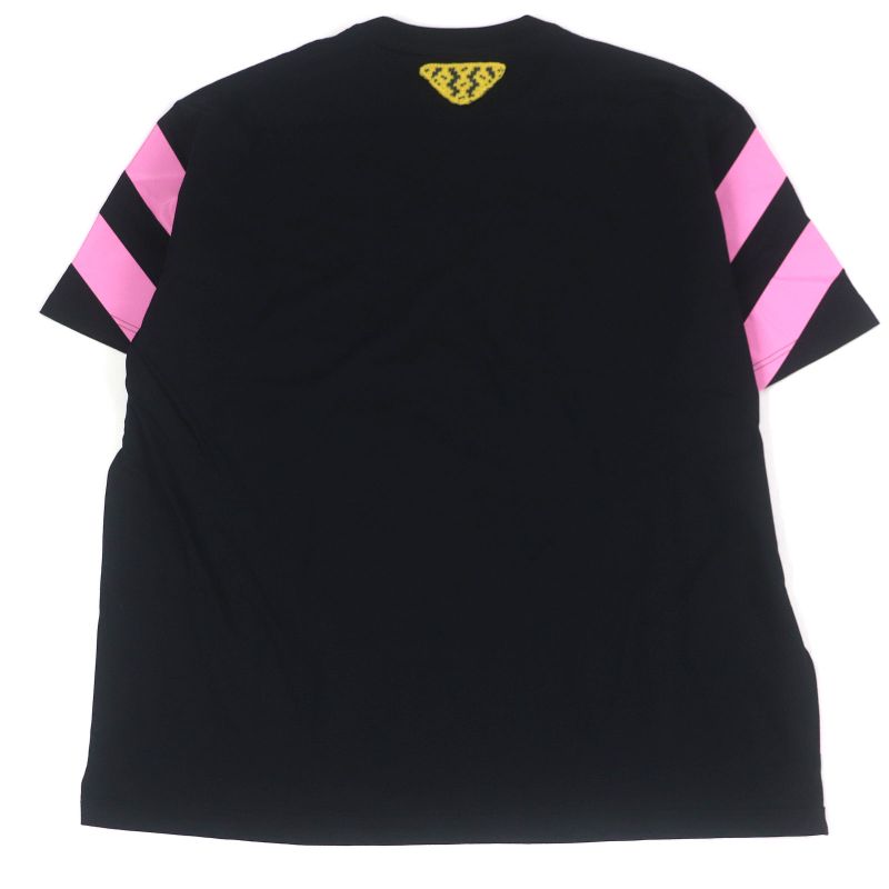 Prada 2021 Ujn741 100% Cotton Triangle Logo Oversized Short Sleeve T-shirt Cut