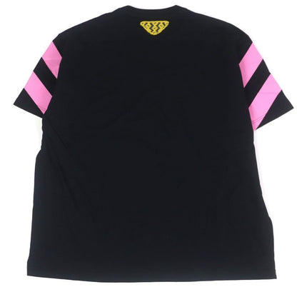 Prada 2021 Ujn741 100% Cotton Triangle Logo Oversized Short Sleeve T-shirt Cut