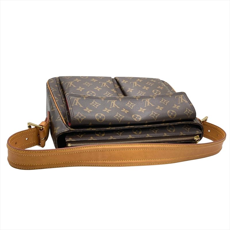 Louis Vuitton Viva Cité GM Shoulder Bag Monogram Canvas M51163 Brown Gold