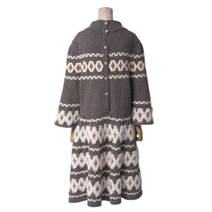 Chanel Dress Size 44 P62 Seventh Sleeve Flared Sleeves Knit Dress Gripore