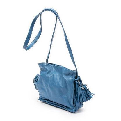 Loewe Small Tassel Flamenco Tea Luka Lambskin Leather Shoulder Bag — view 2