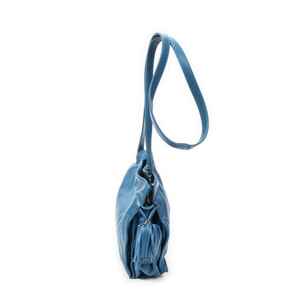 Loewe Small Tassel Flamenco Tea Luka Lambskin Leather Shoulder Bag — view 4