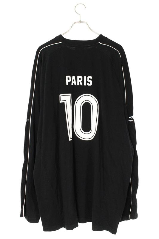 Balenciaga 778972 Tpvr5 Paris Soccer Print Long Sleeve Cut And Sewn Men's 4