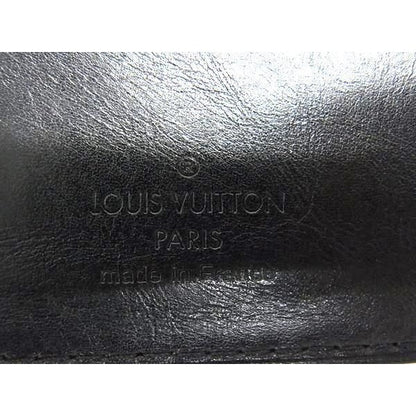 Louis Vuitton Cuir Bequia Portefeuille Noir Black Leather Wallet — view 6