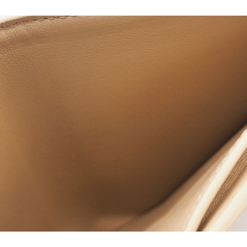 Celine Medium Strap Wallet Calfskin Nude Beige Citron Yellow Bicolor Wallet