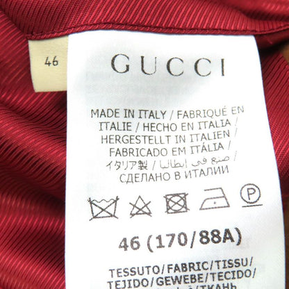 Gucci 728446 100% Cashmere Snake Embroidery Gold Button Single Breasted Coat