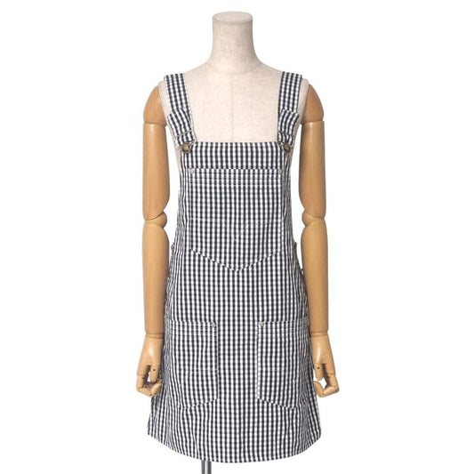 Versace Vintage Overalls 28 42 Medusa Button Gingham Check Dress