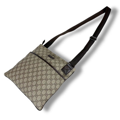 Gucci Crossbody Bag Shoulder GG Supreme Brown — view 12