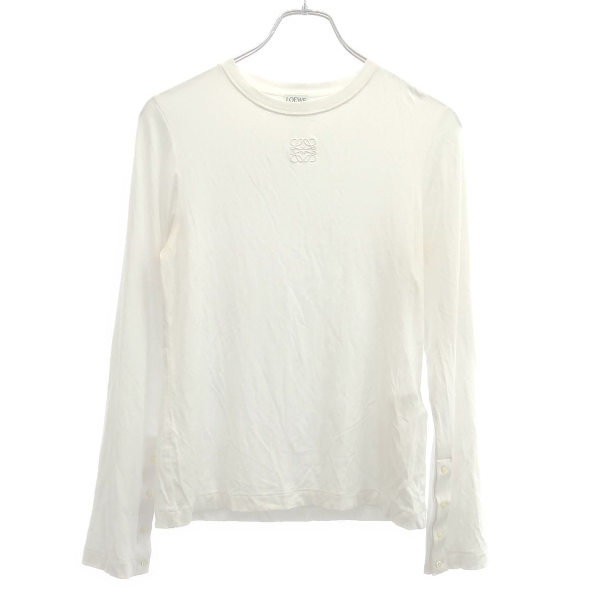 Loewe Anagram Long Sleeve Top White