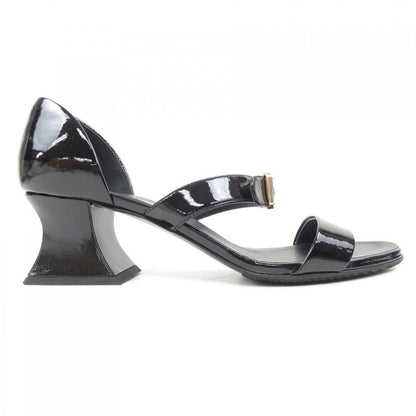 Chanel Size 40 Togo Black Sandals