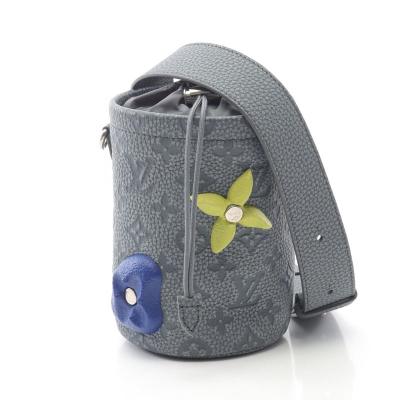 Louis Vuitton Shoulder Bag Chalk Pouch Taurillon Climbing Granite Gray