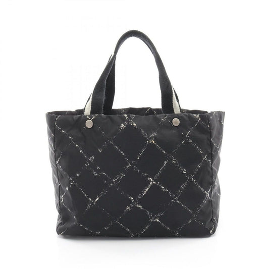 Chanel Tote Vintage Travel Line Black Nylon Vintage MM