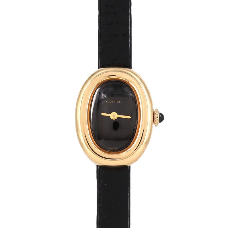 Cartier Baignoir Mini Yg Wgba 0040 Quartz