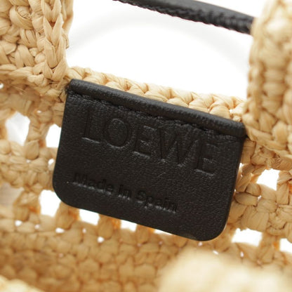 Loewe Raffia Drawstring Ring Pocket Shoulder Bag C756phpx01 Natural