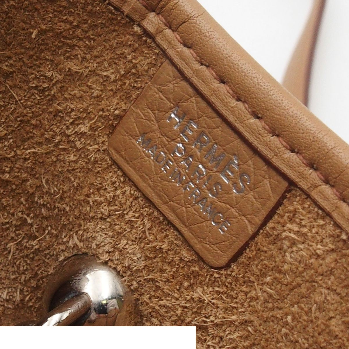 Hermes Vespa TPM Beige Silver Taurillon Clemence Shoulder Bag — view 6